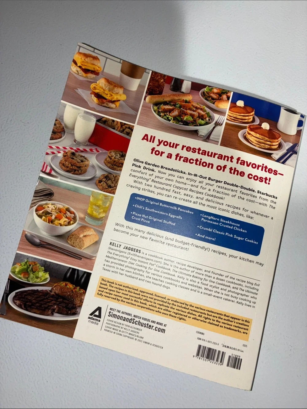 The Everything Restaurant Copycat Recipes Cookbook — White Cover